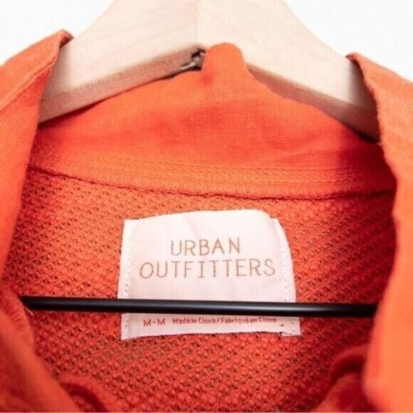 Urban Outfitters Lace Up Funnel Neck Cropped Sweater M Lightweight Relaxed - Picture 3 of 10